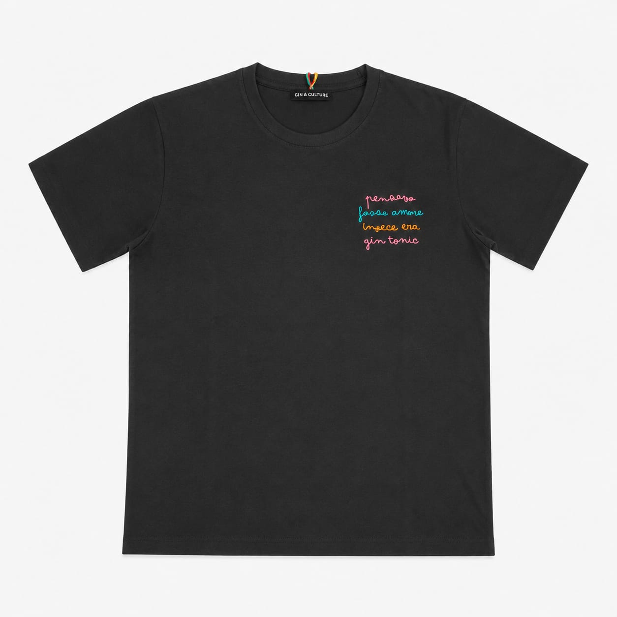 T-SHIRT RICAMO LATERALE