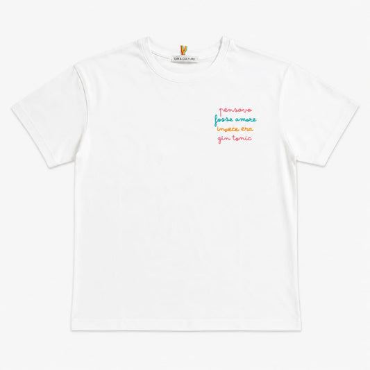 T-SHIRT RICAMO LATERALE
