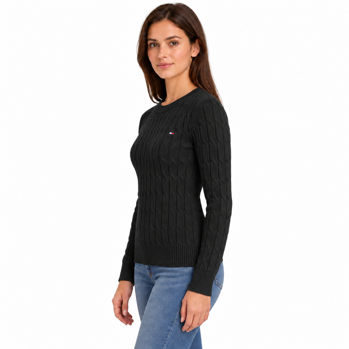 WW0WW47644 NERO DONNA laterale