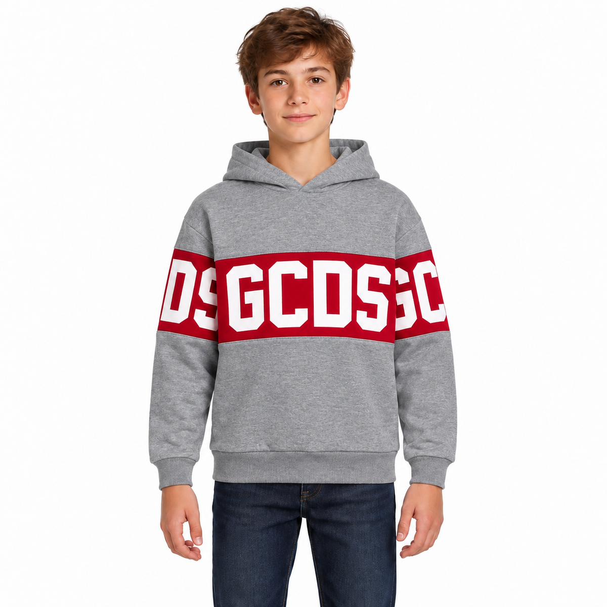 Z0UJQE583F004 GRIGIO-ROSSO JUNIOR centrale