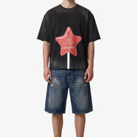 T-SHIRT STRASS STAMPA STAR CANDY