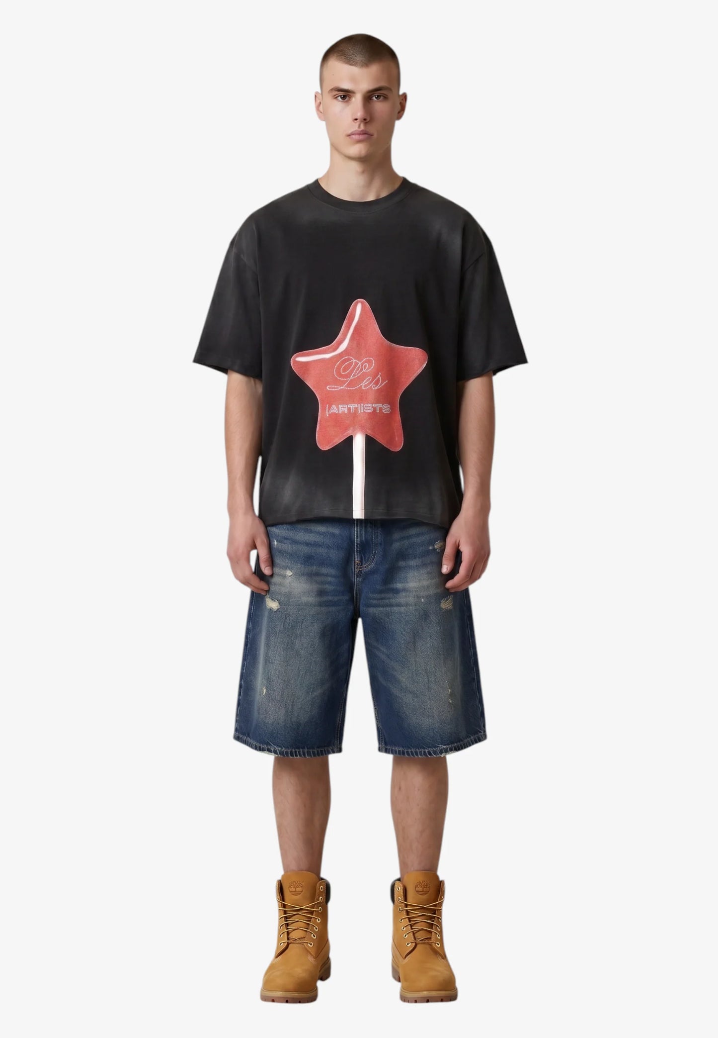 T-SHIRT STRASS STAMPA STAR CANDY